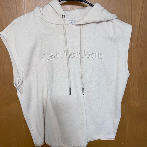 Calvin Klein Sleeveless Hoodie Size XS - Picture 2 of 5